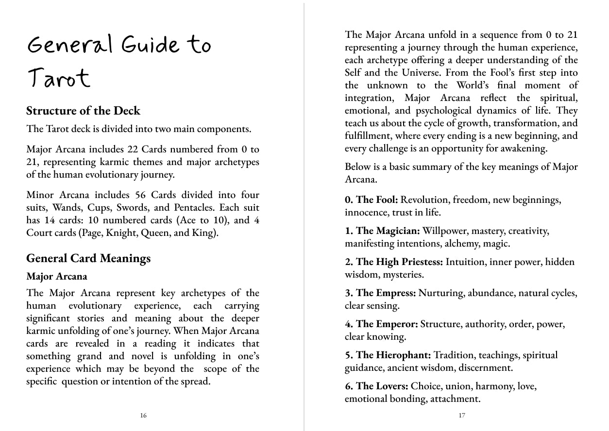 Infinite Vine Tarot Guidebook. Digital Edition