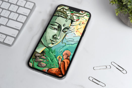 Phone Wallpapers (4 cards) Infinite Vine – Light & Depth Pack