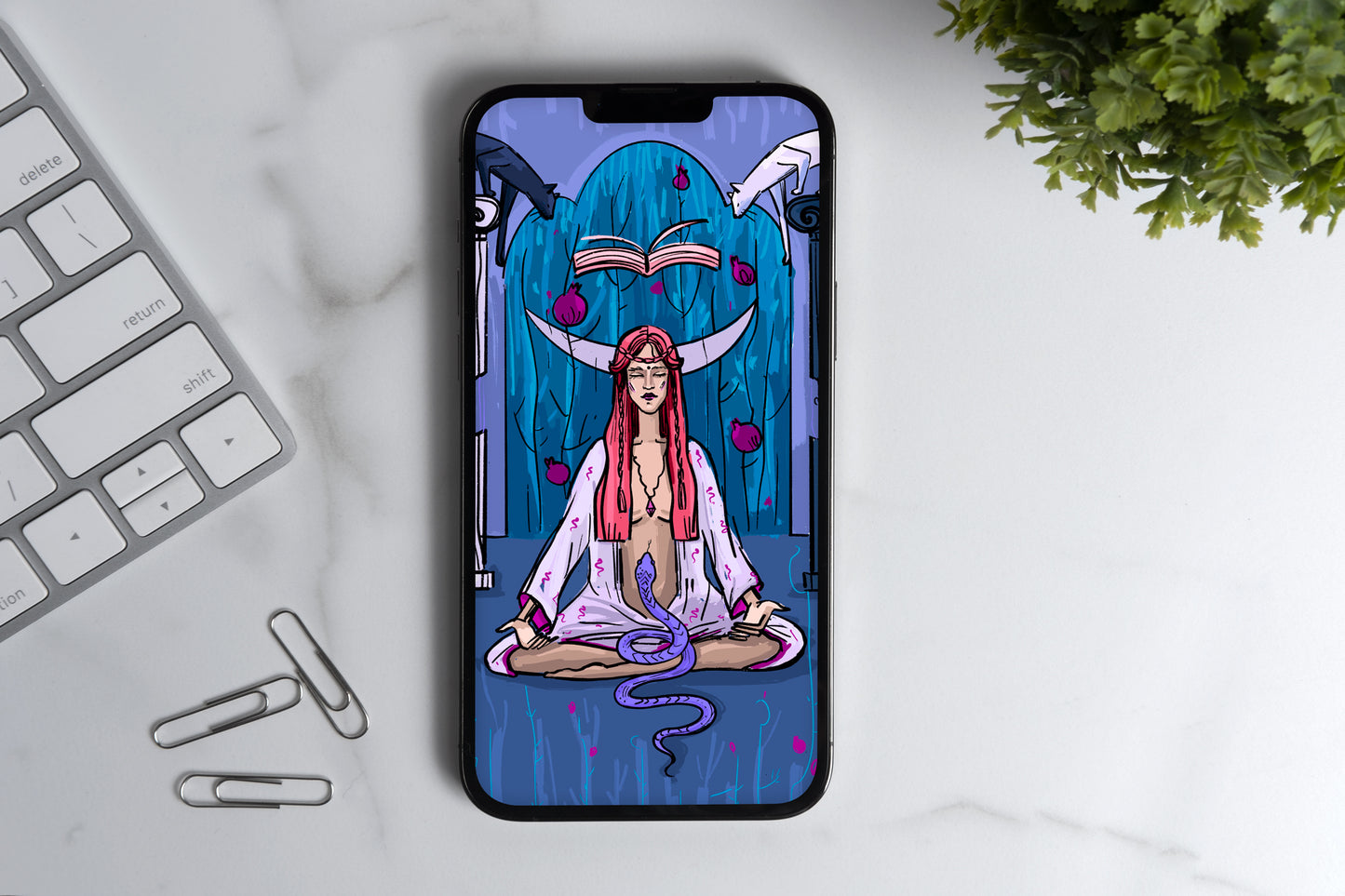 Phone Wallpapers (4 cards) Infinite Vine – Light & Depth Pack