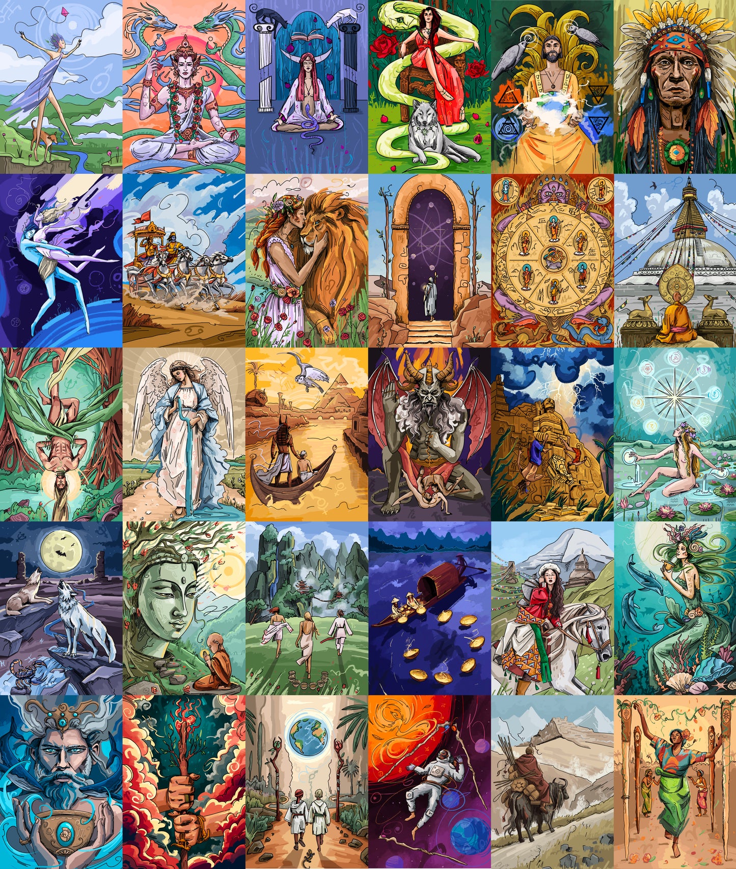 Tarot Deck Infinite Vine. Premium Quality
