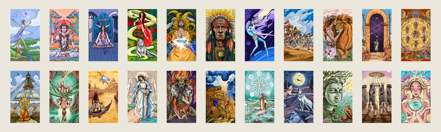 Phone Wallpapers (22 cards) Infinite Vine  – Major Arcana
