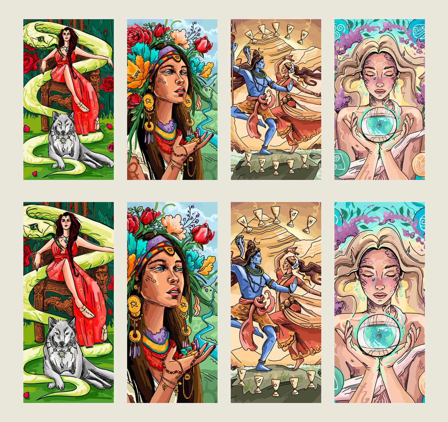 Phone Wallpapers (4 cards) Infinite Vine  – Abundance Pack